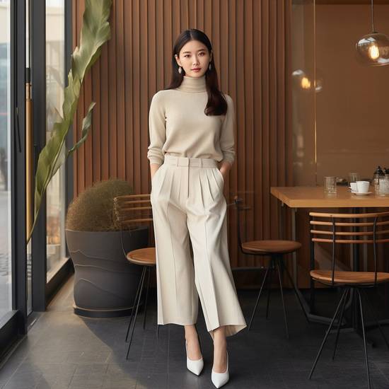 闊腿褲搭配什么上衣好看,闊腿褲上衣最佳搭配方案