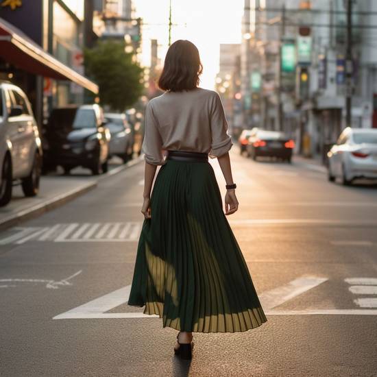 墨綠色裙子配什么顏色上衣好看,墨綠裙裝高級配色指南:優選上衣色彩搭配方案